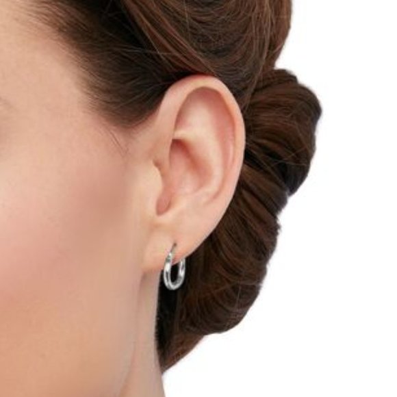 NWOT 10mm Silver Mini Hoop Earrings - Picture 9 of 9